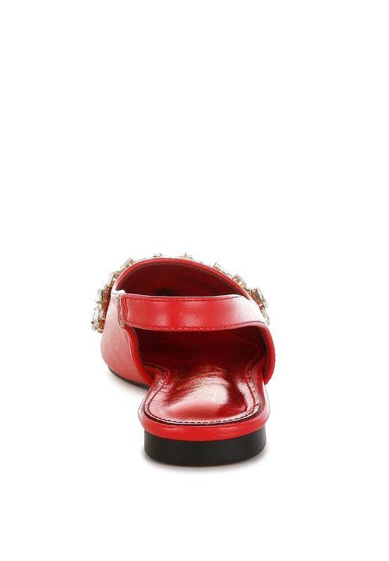 Adhara Diamante Embellished Flat Sandals - Shop Style & More | Fresh Looks, Everyday Deals & Free Shipping