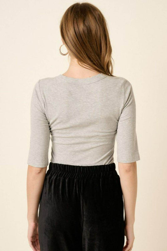 Mittoshop Round Neck Half Sleeve T-Shirt - Shop Style & More | Fresh Looks, Everyday Deals & Free Shipping