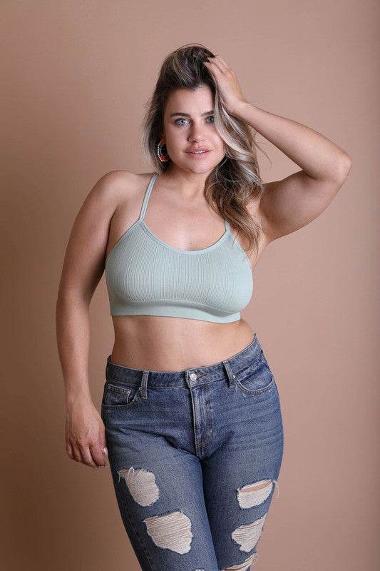 Plus Size Tattoo Mesh Racerback Bralette - Shop Style & More | Fresh Looks, Everyday Deals & Free Shipping
