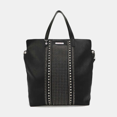 Nicole Lee USA Studded Large Tote Bag Black One Size Bags