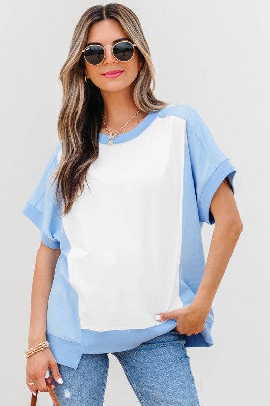 Waverly Exposed Seam Crew Neck Top - Shop Style & More | Fresh Looks, Everyday Deals & Free Shipping