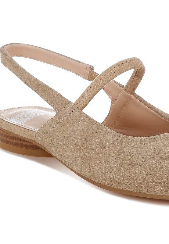 Bounzi Soft Suede Leather Slingback Sandals - Shop Style & More | Fresh Looks, Everyday Deals & Free Shipping