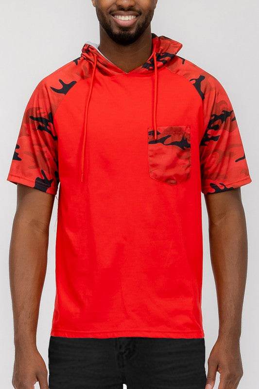 SHORT SLEEV CAMO COLOR BLOCK - Shop Style & More | Fresh Looks, Everyday Deals & Free Shipping