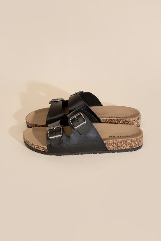 MARS-1 Buckle Strap Slides Sandals