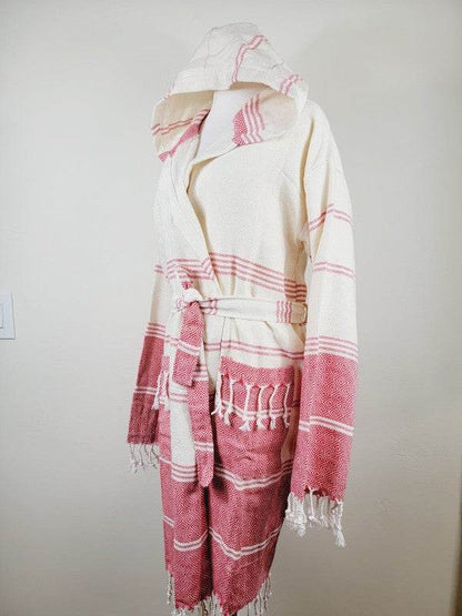 Unisex Robe, Beach or spa Robe with pockets - Red - Shop Style & More | Fresh Looks, Everyday Deals & Free Shipping