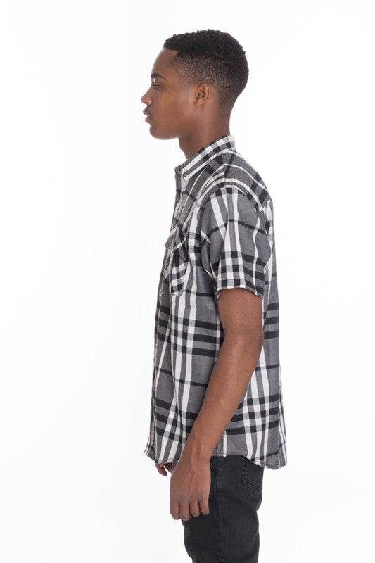 Weiv Men's Casual Short Sleeve Checker Shirts - Shop Style & More | Fresh Looks, Everyday Deals & Free Shipping