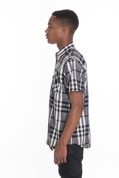 Weiv Men's Casual Short Sleeve Checker Shirts - Shop Style & More | Fresh Looks, Everyday Deals & Free Shipping