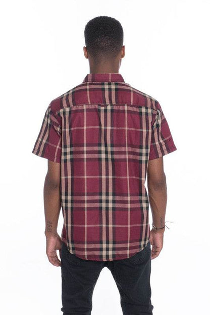 Weiv Men's Casual Short Sleeve Checker Shirts - Shop Style & More | Fresh Looks, Everyday Deals & Free Shipping