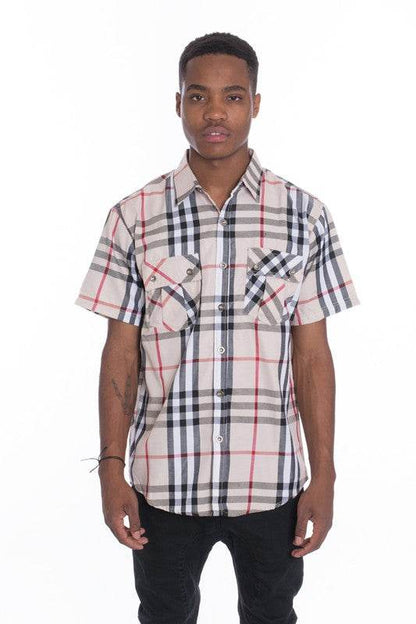 Weiv Men's Casual Short Sleeve Checker Shirts - Shop Style & More | Fresh Looks, Everyday Deals & Free Shipping