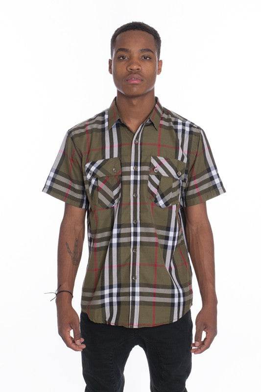 Weiv Men's Casual Short Sleeve Checker Shirts - Shop Style & More | Fresh Looks, Everyday Deals & Free Shipping