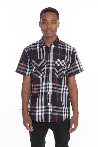 Weiv Men's Casual Short Sleeve Checker Shirts - Shop Style & More | Fresh Looks, Everyday Deals & Free Shipping