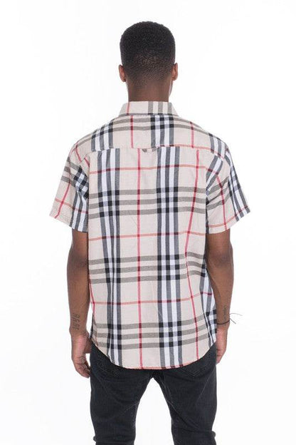 Weiv Men's Casual Short Sleeve Checker Shirts - Shop Style & More | Fresh Looks, Everyday Deals & Free Shipping