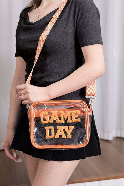 Zenana GAME DAY Stadium Approved Transparent Crossbody Bag Bags