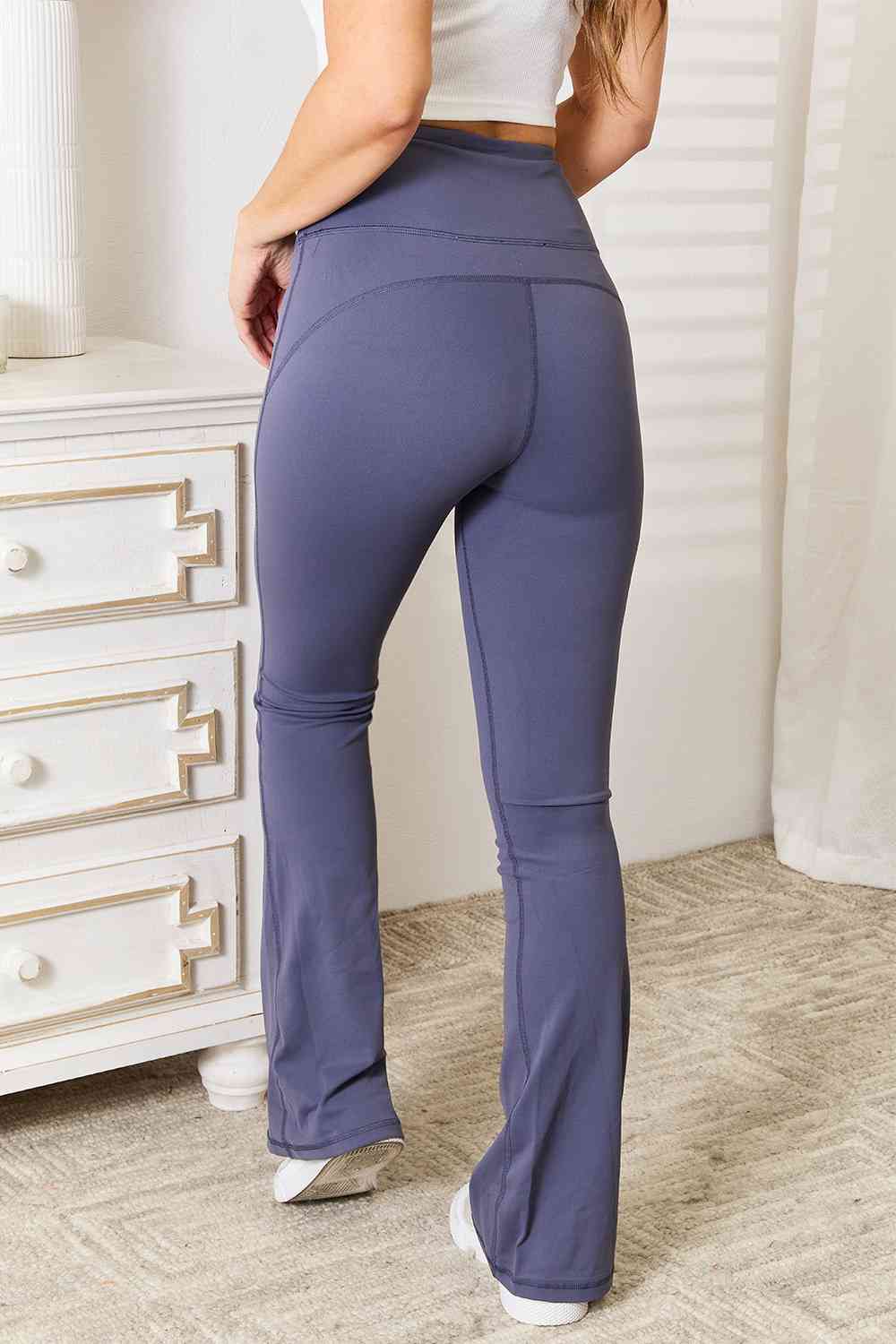 Millennia Basic Bae Wide Waistband Bootcut Sports Pants Workout Leggings