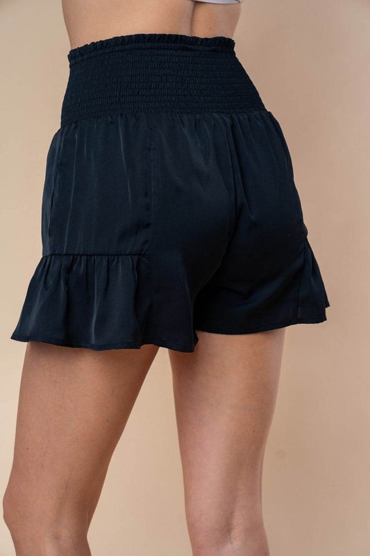 White Birch Full Size High Waisted Smocked Shorts - Shop Style & More | Fresh Looks, Everyday Deals & Free Shipping
