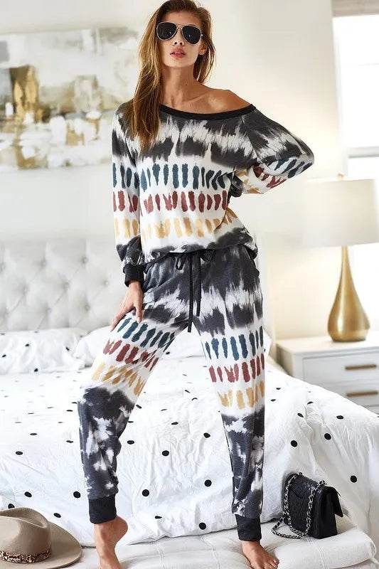 BiBi Tie Dye Print French Terry Top - Shop Style & More | Fresh Looks, Everyday Deals & Free Shipping