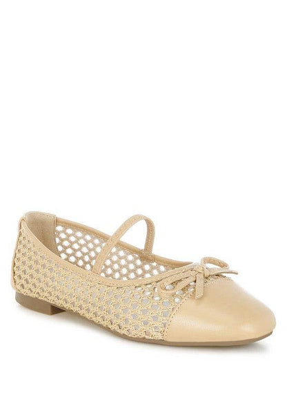 Omela Woven Bow Detail Ballerinas - Shop Style & More | Fresh Looks, Everyday Deals & Free Shipping