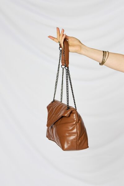 SHOMICO PU Leather Chain Handbag Bags