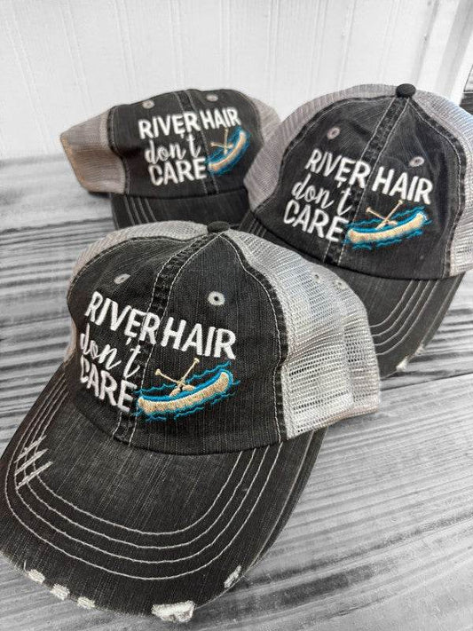 River Hair Don't Care Embroidered Trucker Hat - Shop Style & More | Fresh Looks, Everyday Deals & Free Shipping