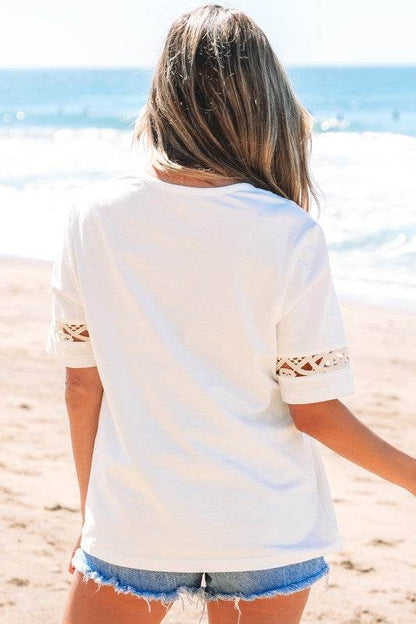 Madilynn Lace Crochet Casual Top - Shop Style & More | Fresh Looks, Everyday Deals & Free Shipping