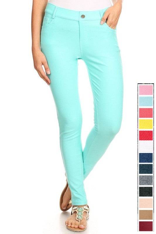 Cotton-Blend 5-Pocket Skinny Jeggings - Shop Style & More | Fresh Looks, Everyday Deals & Free Shipping
