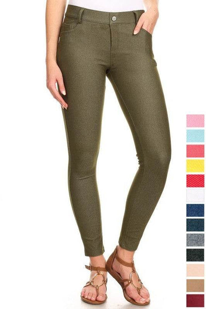 Cotton-Blend 5-Pocket Skinny Jeggings - Shop Style & More | Fresh Looks, Everyday Deals & Free Shipping