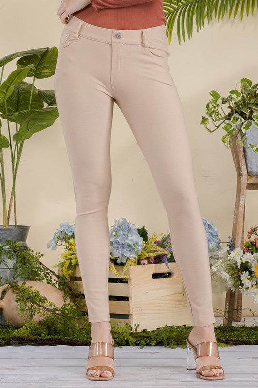 Cotton-Blend 5-Pocket Skinny Jeggings - Shop Style & More | Fresh Looks, Everyday Deals & Free Shipping