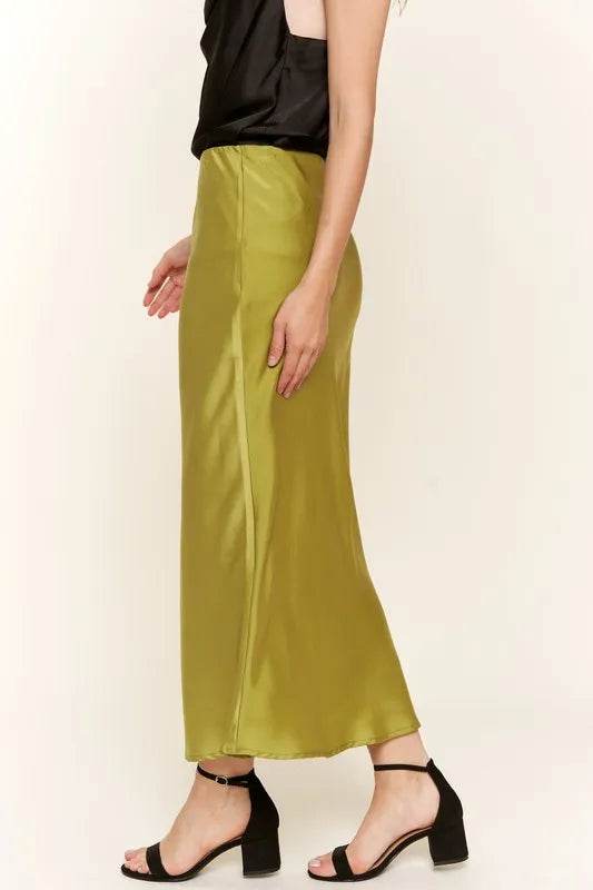 And The Why Satin Midi Skirt - Shop Style & More | Fresh Looks, Everyday Deals & Free Shipping