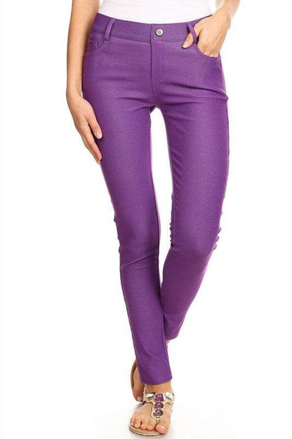 Cotton-Blend 5-Pocket Skinny Jeggings - Shop Style & More | Fresh Looks, Everyday Deals & Free Shipping