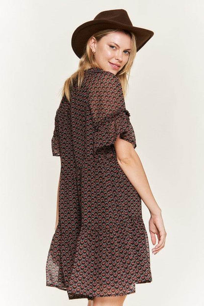 Floral print v-neck mini dress - Shop Style & More | Fresh Looks, Everyday Deals & Free Shipping
