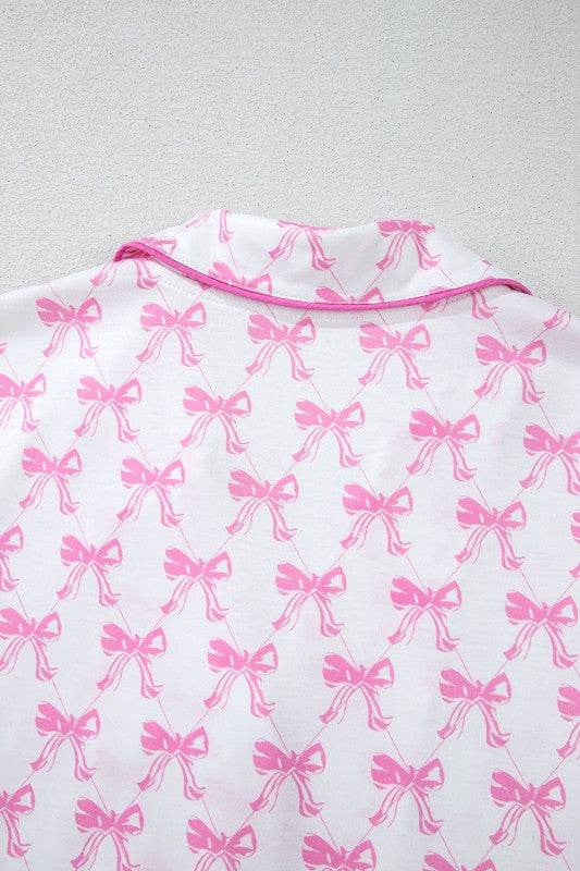 Pink Short Sleeve and Ruffled Shorts Pajama Set - Shop Style & More | Fresh Looks, Everyday Deals & Free Shipping