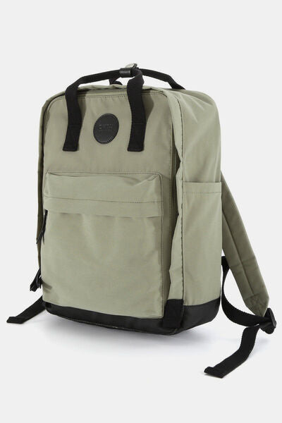 Himawari Waterproof Canvas Backpack Bag with Side Pockets Green One Size Bags