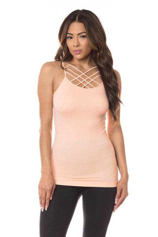 Womens Seamless Triple Criss-Cross Front Cami - Shop Style & More | Fresh Looks, Everyday Deals & Free Shipping