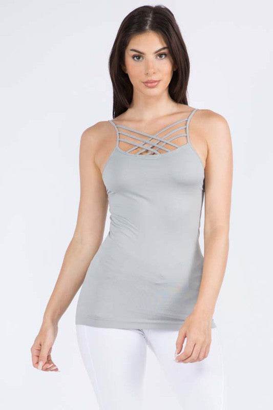 Womens Seamless Triple Criss-Cross Front Cami - Shop Style & More | Fresh Looks, Everyday Deals & Free Shipping