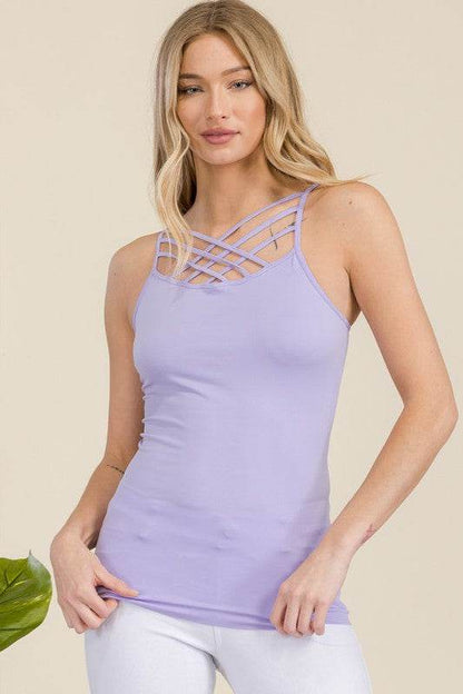 Womens Seamless Triple Criss-Cross Front Cami - Shop Style & More | Fresh Looks, Everyday Deals & Free Shipping