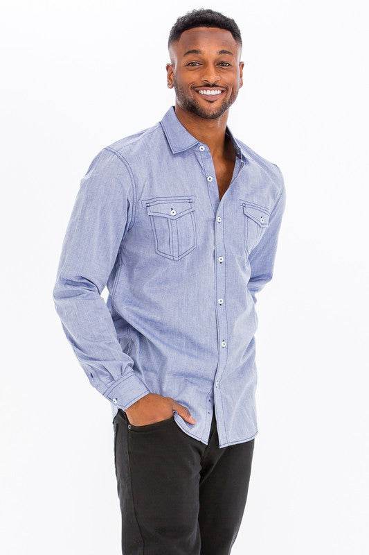 Weiv Men's Casual Long Sleeve Shirts - Shop Style & More | Fresh Looks, Everyday Deals & Free Shipping