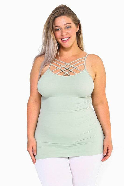 Womens Seamless Triple Criss-Cross Front Cami - Shop Style & More | Fresh Looks, Everyday Deals & Free Shipping