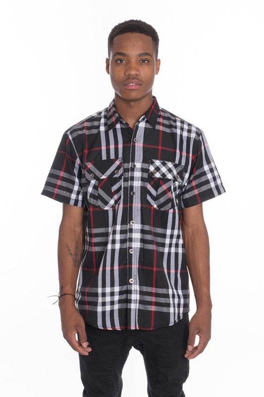Weiv Men's Casual Short Sleeve Checker Shirts - Shop Style & More | Fresh Looks, Everyday Deals & Free Shipping