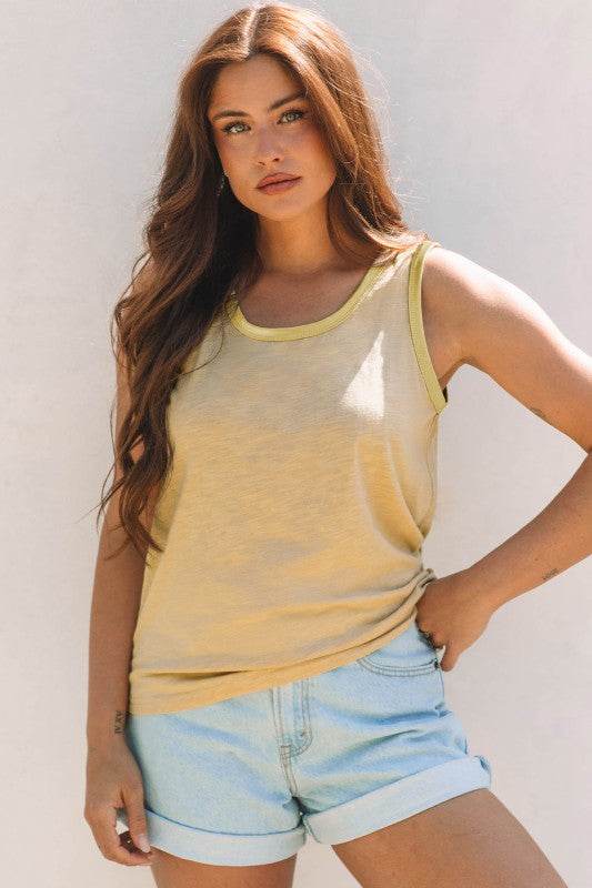 Skyla Metallic Sheen Tank Top - Shop Style & More | Fresh Looks, Everyday Deals & Free Shipping