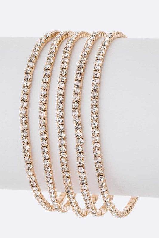 Crystal Stretch Bracelets Set - Shop Style & More | Fresh Looks, Everyday Deals & Free Shipping