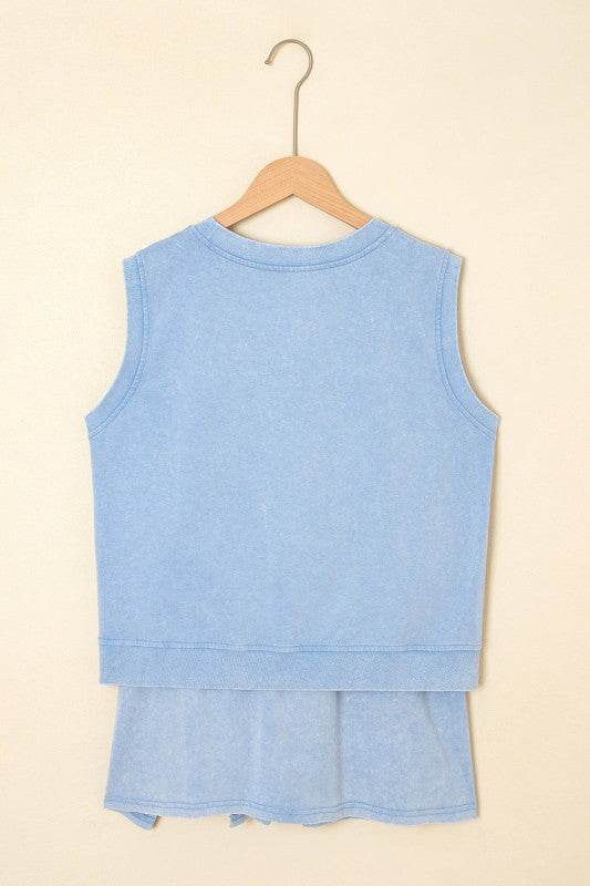 Aria 2 Pieces Mineral Wash Cotton Tank Top Lined S - Shop Style & More | Fresh Looks, Everyday Deals & Free Shipping