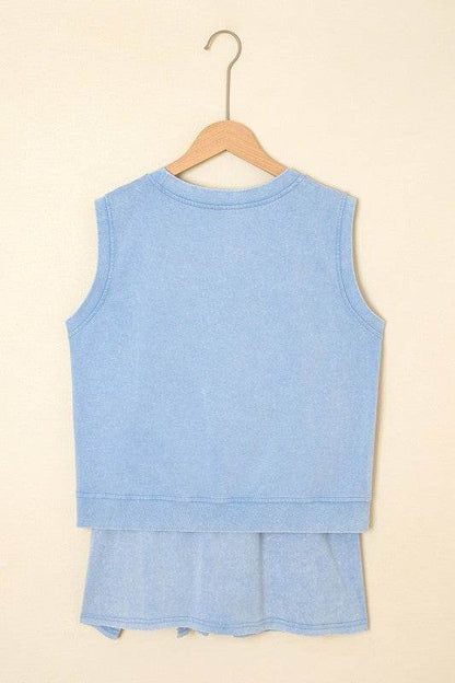 Aria 2 Pieces Mineral Wash Cotton Tank Top Lined S - Shop Style & More | Fresh Looks, Everyday Deals & Free Shipping