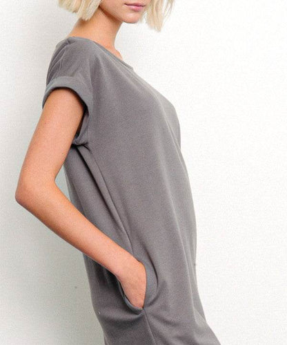 BRUSHED ORGANIC HEMP Side Slit Maxi Dress - Shop Style & More | Fresh Looks, Everyday Deals & Free Shipping