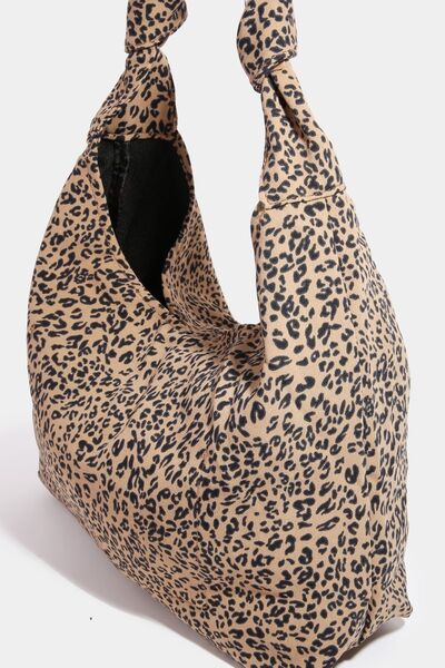 Fame Leopard Knotted Strap Shoulder Bag Bags