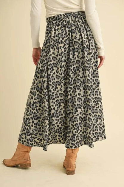 Aemi+Co Leopard Midi Skirt - Shop Style & More | Fresh Looks, Everyday Deals & Free Shipping