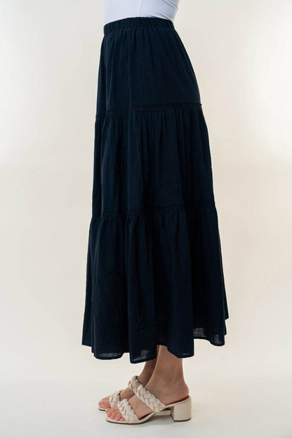 White Birch High Waisted Tiered Maxi Skirt - Shop Style & More | Fresh Looks, Everyday Deals & Free Shipping