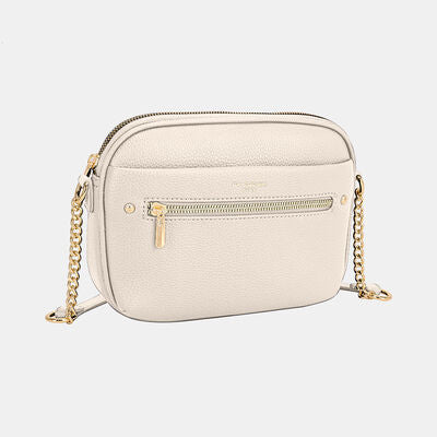 David Jones Chain Detail Small Crossbody Bag Creamy White One Size Bags