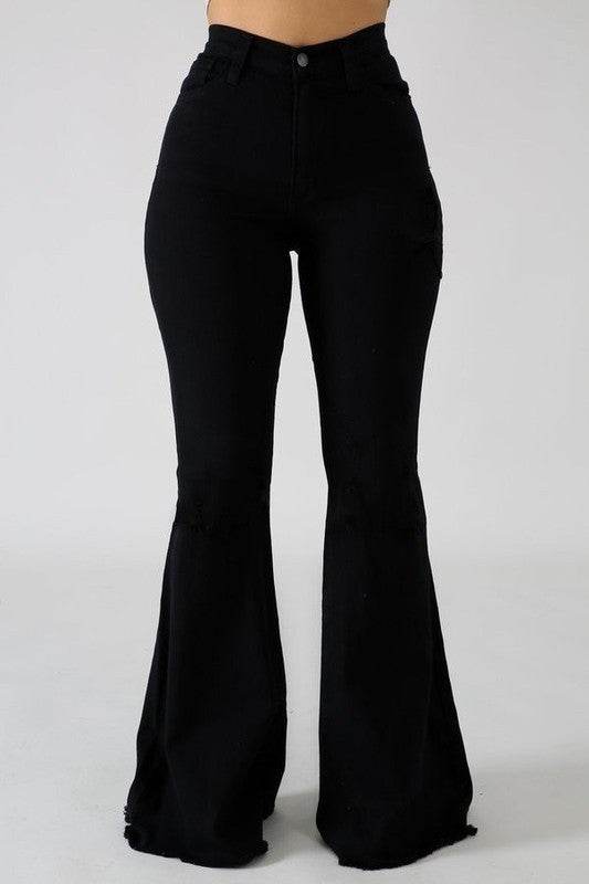 Bell Bottom Jean in Black - Shop Style & More | Fresh Looks, Everyday Deals & Free Shipping