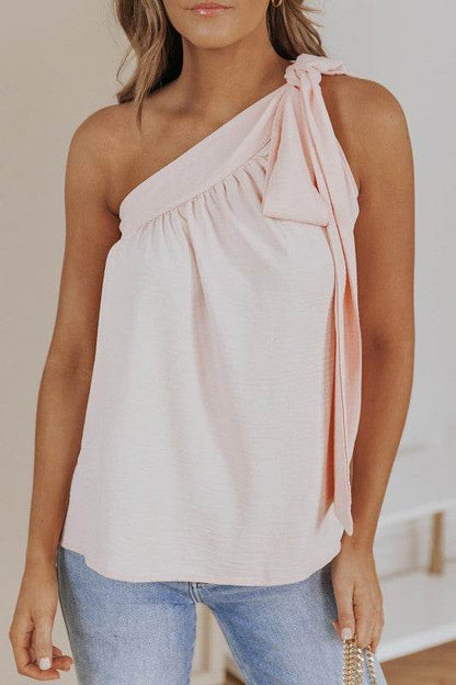 Chana Tie On Shoulder Sleeveless Top - Shop Style & More | Fresh Looks, Everyday Deals & Free Shipping