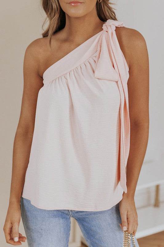 Chana Tie On Shoulder Sleeveless Top - Shop Style & More | Fresh Looks, Everyday Deals & Free Shipping